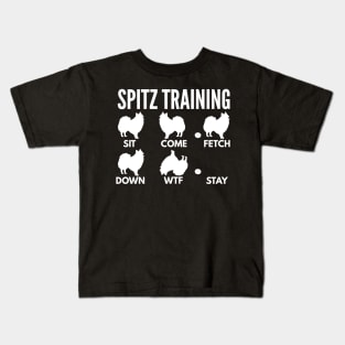 Spitz Training Japanese Spitz Tricks Kids T-Shirt